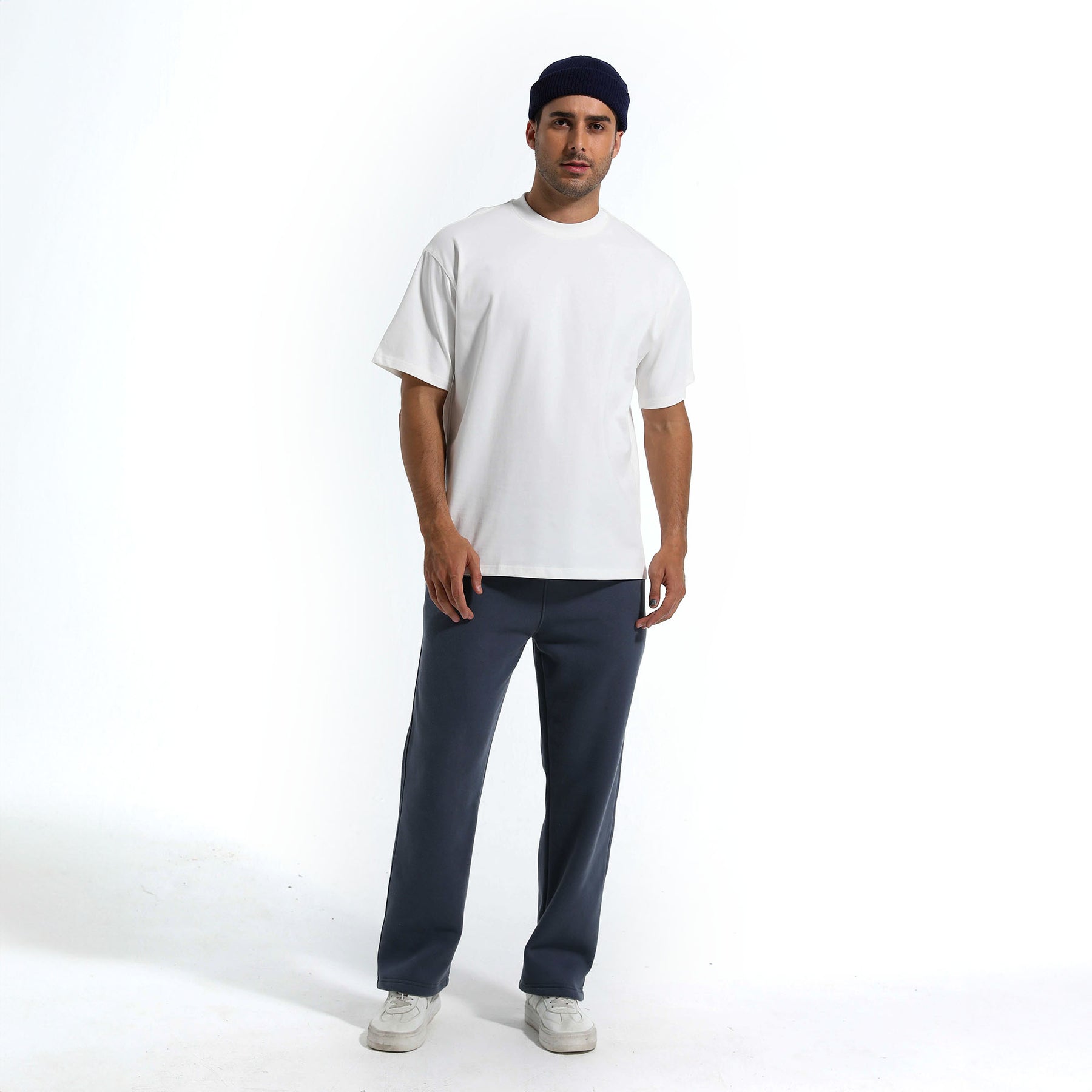 All White 9-Pack - 275GSM Heavy Loose Fit T-Shirt