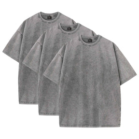 3-Pack – 230GSM Heavy Loose Fit Washed T-Shirt